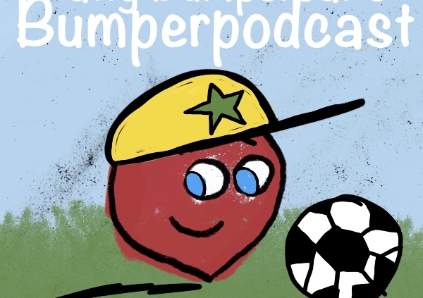 Natty Bumpercar in a cap with a soccer ball